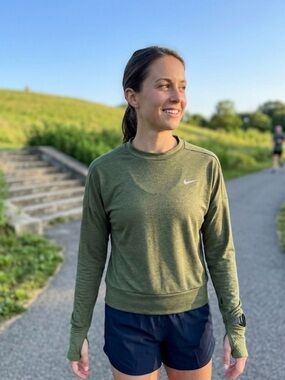 NIKE Nike Dri-FIT Element Running Top, Women’s M, Green
